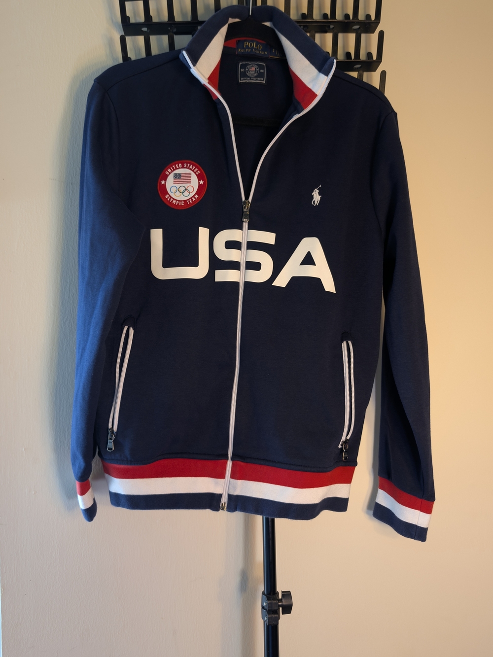 Polo by Ralph Lauren USA Navy Zip-Up Track Jacket